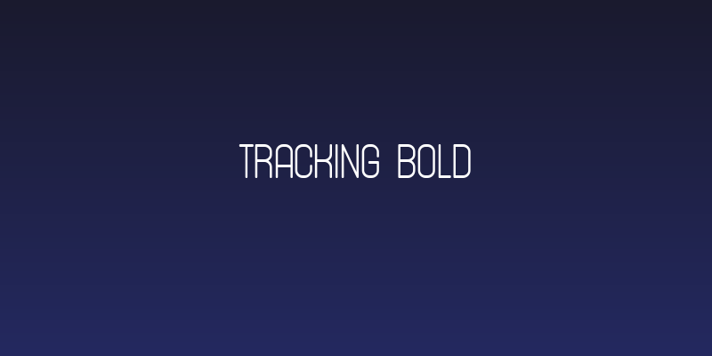Tracking Bold Social Header