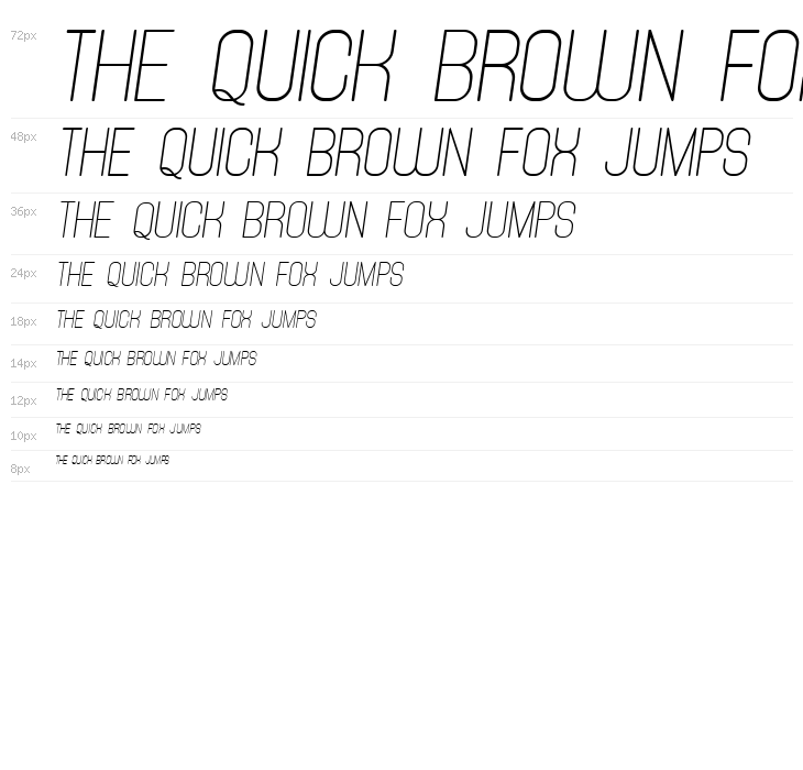 Tracking Italic Waterfall