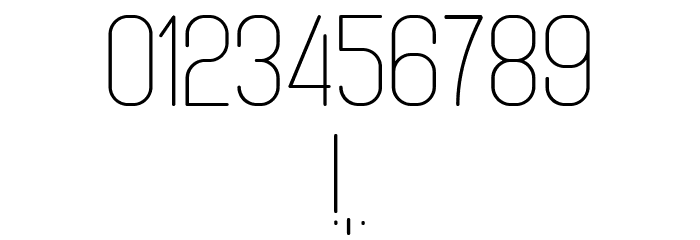 Tracking Regular Font OTHER CHARS