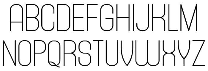 Tracking Regular Font LOWERCASE