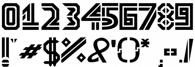 Trackmania Font OTHER CHARS