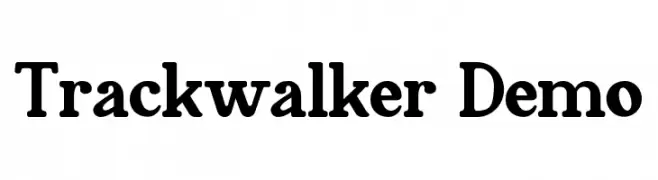 Trackwalker Demo  フリーフォントのダウンロード