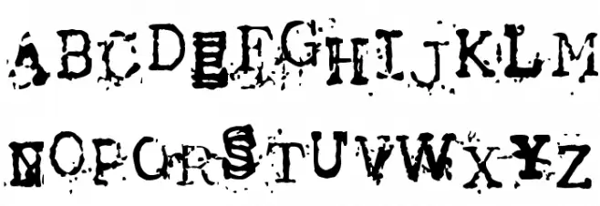 Tract Шрифта ВЕРХНИЙ