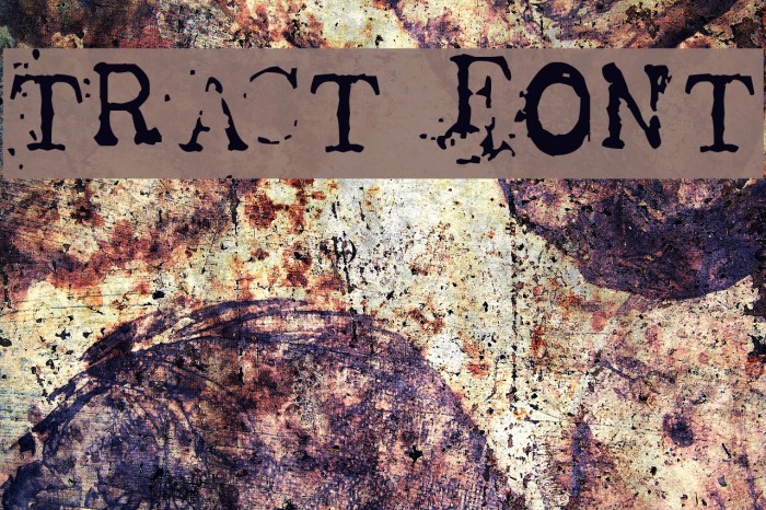 Tract Font examples