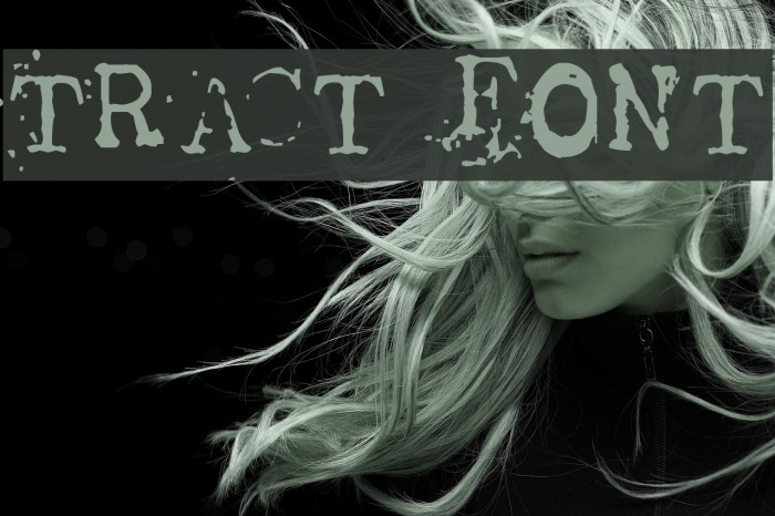 Tract Font examples