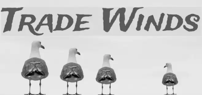 Trade Winds Font examples