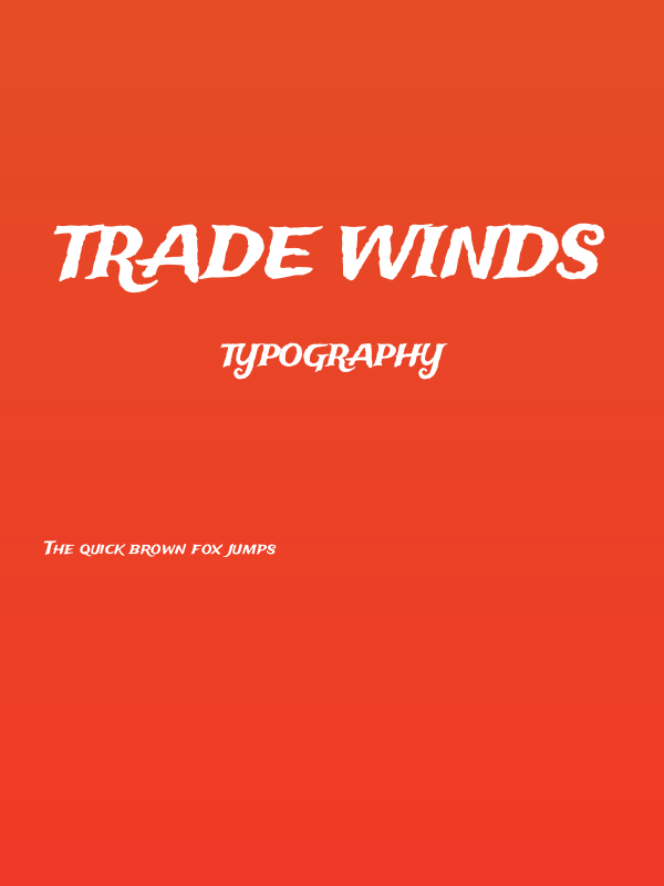 Trade Winds Poster