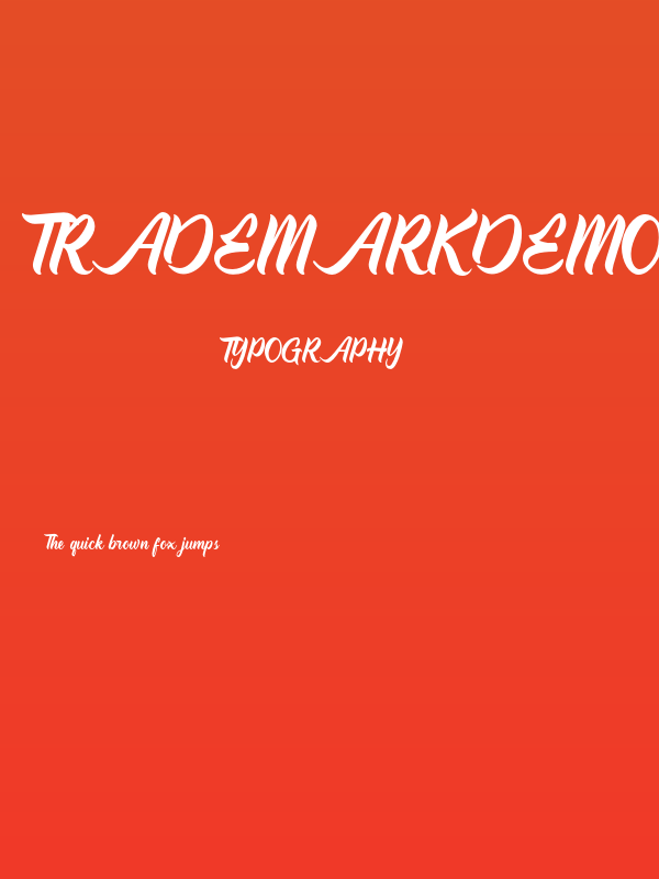 TradeMarkDemo-Regular Poster