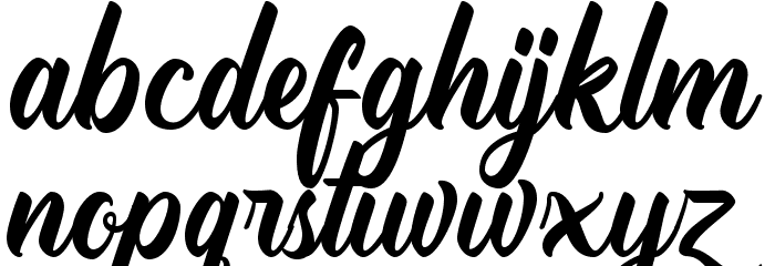 TradeMarkDemo-Regular Font LOWERCASE