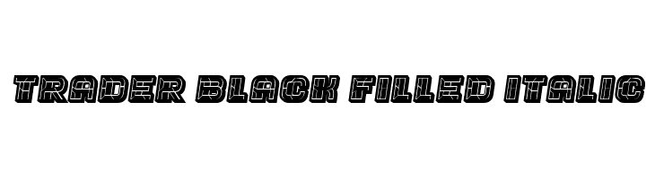 Trader Black Filled Italic  नि: शुल्क फ़ॉन्ट्स डाउनलोड