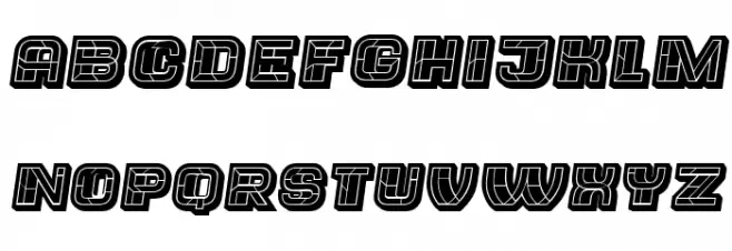 Trader Black Filled Italic Fonte MAIÚSCULAS