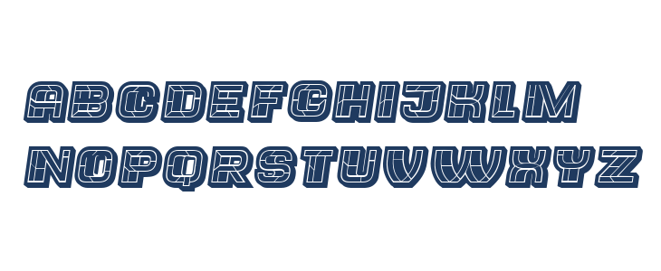 Trader Black Filled Italic Lowercase