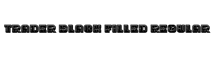 Trader Black Filled Regular  フリーフォントのダウンロード