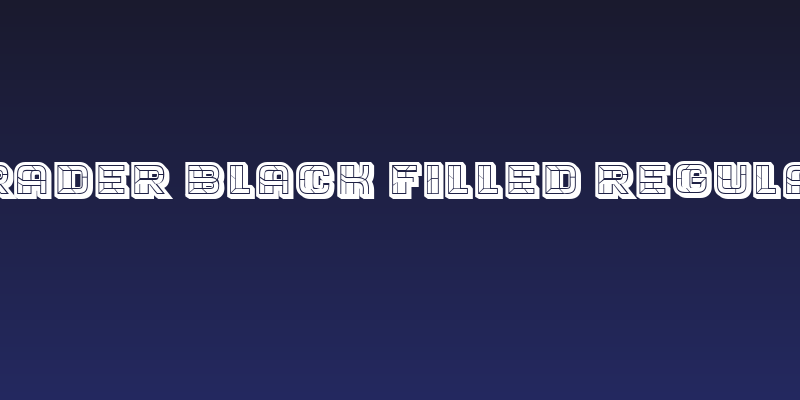 Trader Black Filled Regular Social Header