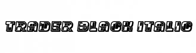 Trader Black Italic  Frei Schriftart Herunterladen