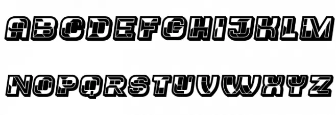 Trader Black Italic Caratteri MAIUSCOLE