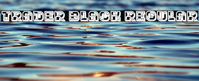 Trader Black Regular Font examples