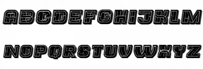 Trader College Filled Italic Font Litere mari