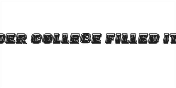 Trader College Filled Italic Logo