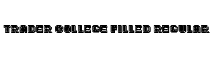 Trader College Filled Regular  font caratteri gratis