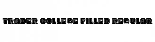 Trader College Filled Regular  Frei Schriftart Herunterladen