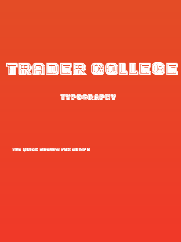 Trader College Filled Regular Poster
