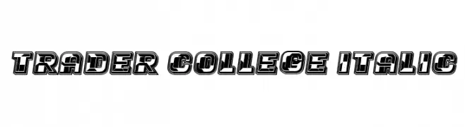 Trader College Italic  Frei Schriftart Herunterladen