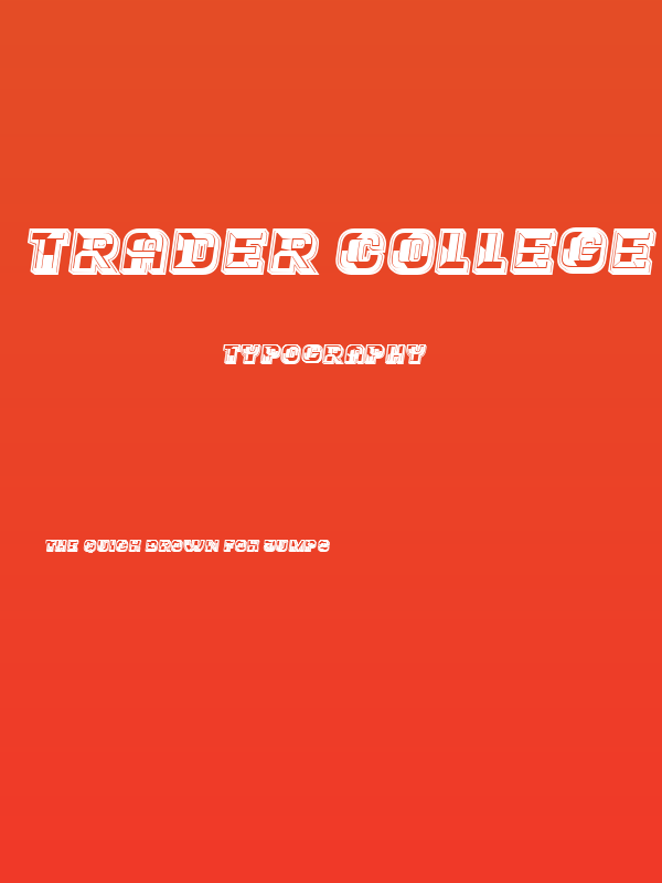 Trader College Italic Poster