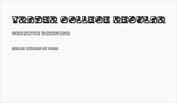 Trader College Regular Business Card