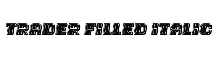 Trader Filled Italic  नि: शुल्क फ़ॉन्ट्स डाउनलोड