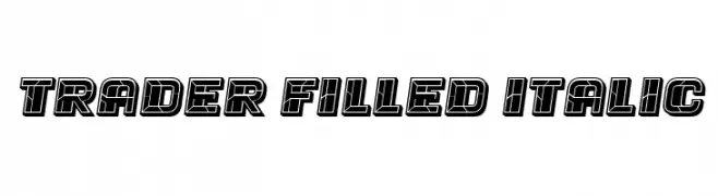 Trader Filled Italic  Fuentes Gratis Descargar