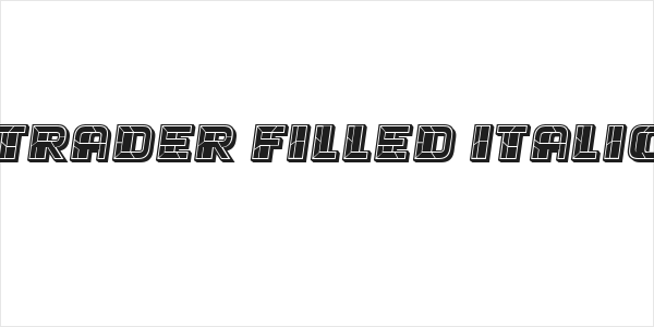 Trader Filled Italic Logo