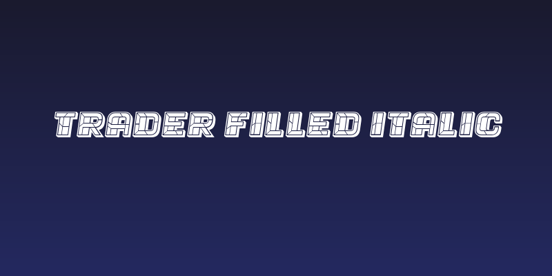 Trader Filled Italic Social Header