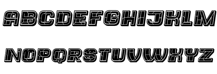 Trader Filled Italic Font LOWERCASE