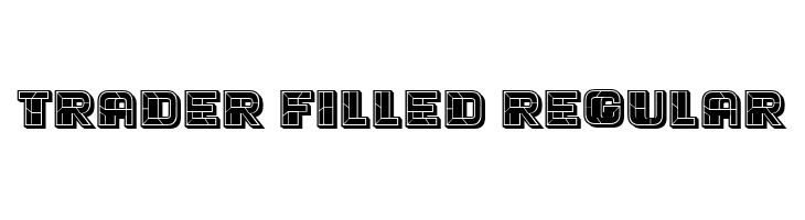 Trader Filled Regular Fonte
