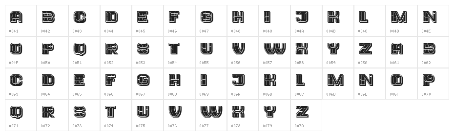 Trader Filled Regular Character Map