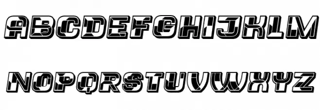 Trader Italic फ़ॉन्ट अपरकेस