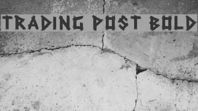 Trading Post Bold Fonte examples
