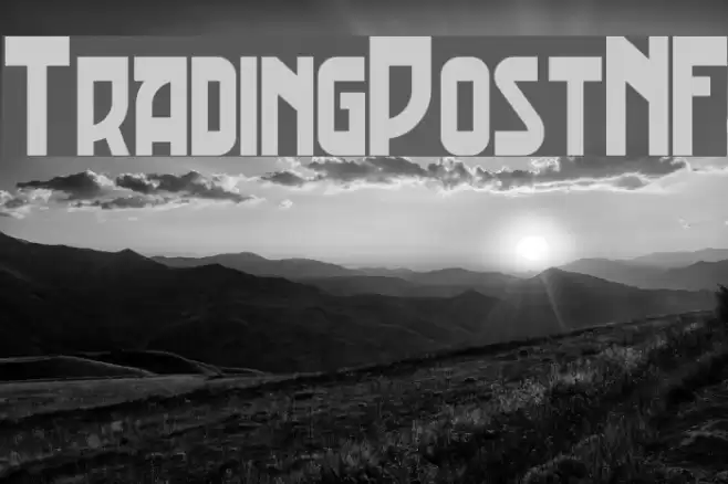TradingPostNF Font examples