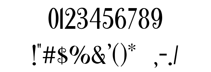 Traditian Font OTHER CHARS