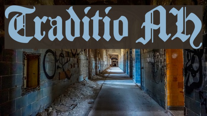 Traditio AH Font examples