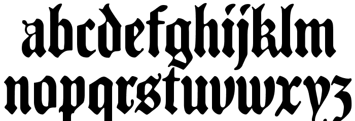 Traditio AH Font LOWERCASE