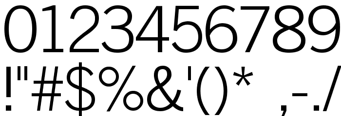 TraditionSansXLight Font OTHER CHARS