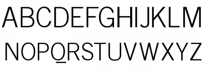TraditionSansXLight Schriftart Groß
