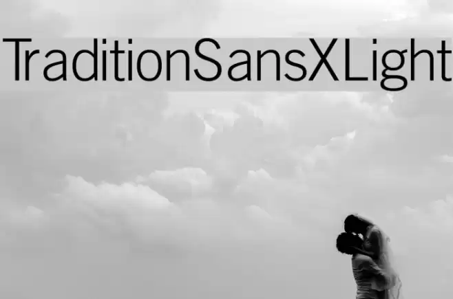 TraditionSansXLight  examples