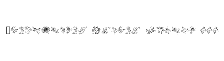 Traditional Floral Design III Font