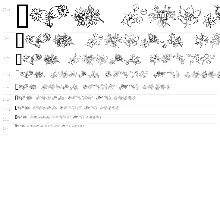 Traditional Floral Design Waterfall