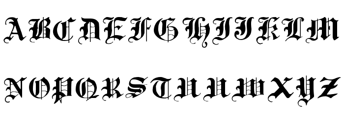 Traditional-Gothic--17th-c- Fonte MINÚSCULAS