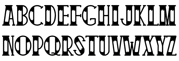 Traditional Tattoo Parlour Font LOWERCASE