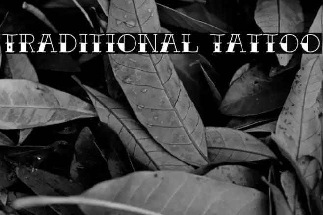 Traditional Tattoo Font examples